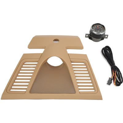 Beige Couvercle Supérieur d'Horloge de Tableau de Bord Garniture de Panneau d'Instruments 970 552 151 01 6W0 Remplacement pour Panamera 2010‑2016 Black beige