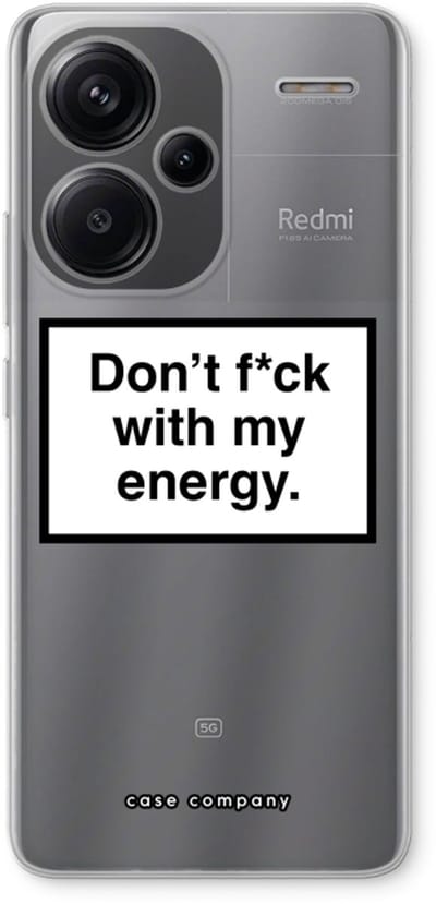 Case Company® - Hoesje geschikt voor Xiaomi Redmi Note 13 Pro plus hoesje - My energy - Soft Cover Telefoonhoesje - Bescherming aan alle Kanten en Schermrand