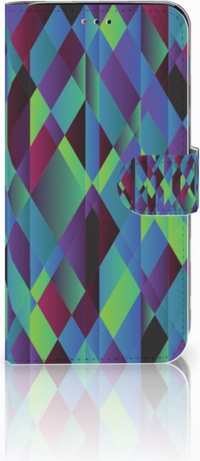 Book Case voor Samsung Galaxy A10 Book Case Abstract Green Blue
