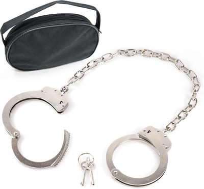 Voetklem met Dubbellock-Zekering en Gelaste Ketting - 41 cm Draagtas Inbegrepen