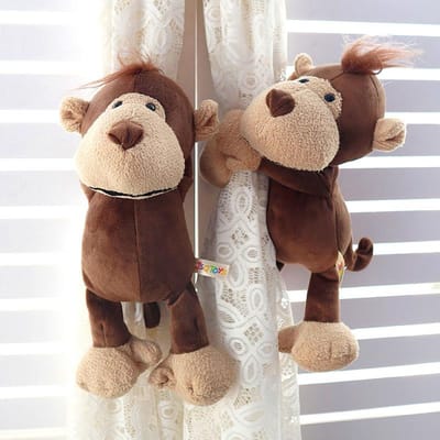 1 pièces chambre Jungle embrasse forêt embrasses animaux rideau support crochets enfants sangles gray