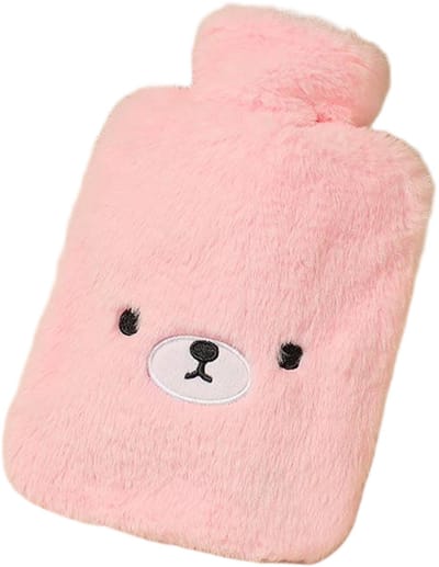 2000ml kruik - met zachte en comfortabele hoes - schattige kruik - grote warmhoudkruik - pluchen handwarmer - geschikt voor verjaardagen, feestdagen, baby's en volwassenen als cadeau - 20,5x30cm