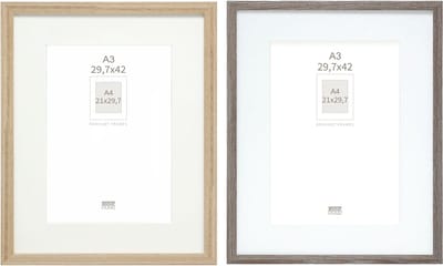 Deknudt Frames fotowand S66KMP 4 - 2 fotokaders - 21x29,7/29,7x42 cm