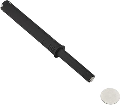1 stuk SOTECH Deurdemper K-Push Push-To-Open met Magnetische punt (Uitstootweg: 37 mm) Antraciet voor Deurscharnieren zonder veren druksluiting voor Deuren zonder greep drukopener