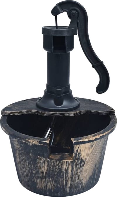 Waterornament - Voor buiten - Tuin - Water Fontein - Waterval Ontwerp - Kamerfontein - Tuindecoratie - Met Pomp - 29,5 x 45 cm
