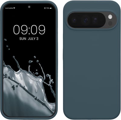 kwmobile telefoonhoesje geschikt voor Google Pixel 10 Pro XL - Hoesje met siliconen coating - Smartphone case in leisteen