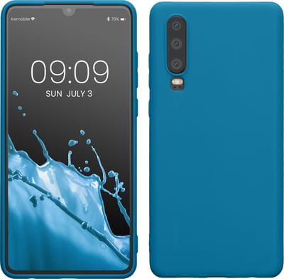 kwmobile telefoonhoesje geschikt voor Huawei P30 - Hoesje voor smartphone - Back cover in Caribisch blauw