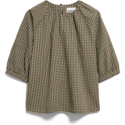 Vrouwenblouse Armedangels vichy Seersucker