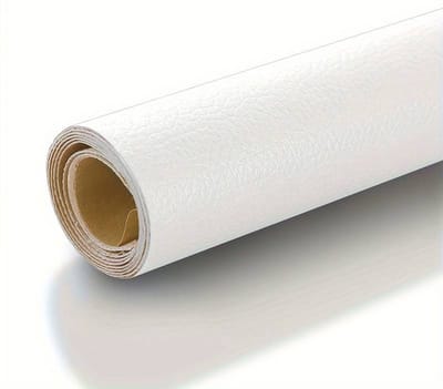 Home & Marker - Leer Reparatie Set -Zelfklevend Kunstleer - Kunstleer op Rol - Reparatiedoek - Wit - 40 x 300 CM - LEATHERPATCH