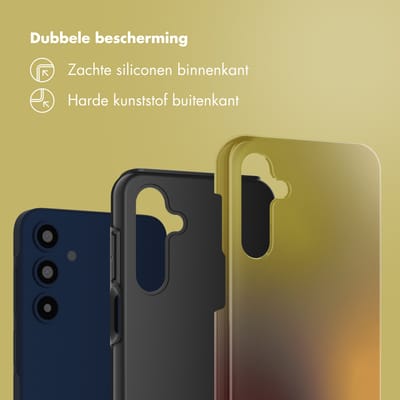 Selencia Hoesje - Geschikt voor Samsung Galaxy A16 (4G) / A16 (5G) - Backcover - Gradient Olive Dust