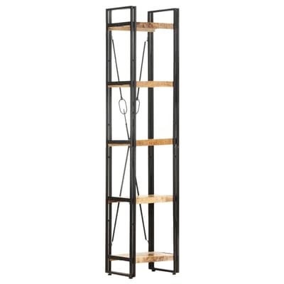 vidaXL - Boekenkast - met - 5 - schappen - 40x30x180 - cm - massief - mangohout