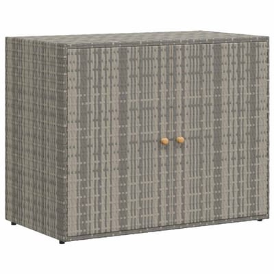 Tuinkast - Opbergkasten met deuren - Tuinhuis - Schuur - Voor buiten - Gereedschap - Grijs - Polypropylene - 100 x 55,5 x 80 cm (B x D x H)