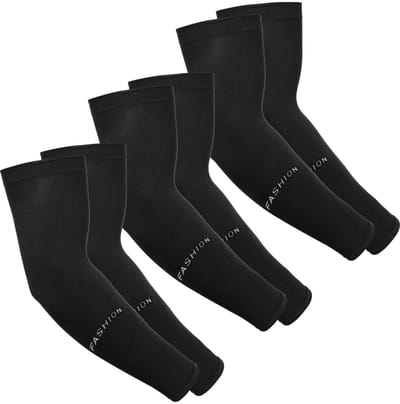 Store_9 - Armwarmers - Zomer armwarmers - Zwarte compressie armmouwen - Zonwering voor buitensport - Bedekken tatoeages - Uniseks