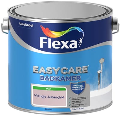 Flexa - Easycare Badkamer - Vleugje Aubergine - Mengverf - 2,5 L