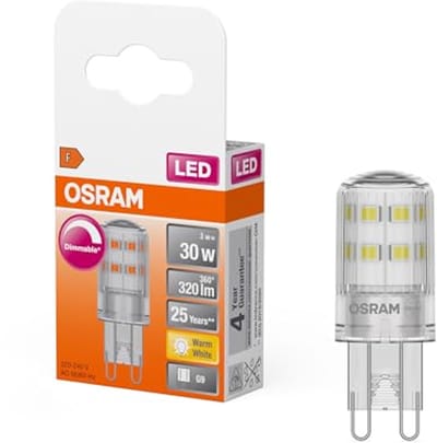 Dimbare G9 LED Lamp 3W - Vervanging voor 30W - Helder, Warm Wit 2700K - 1-Pack
