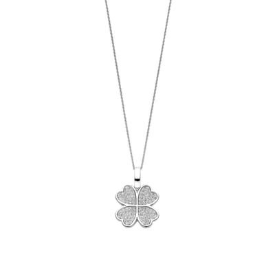 TI SENTO Dames Hanger - 925 zilver - Zirconia wit - 6856ZI