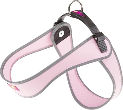 hondentuigje Aglia 6 nylon 57 / 65 cm grijs/roze