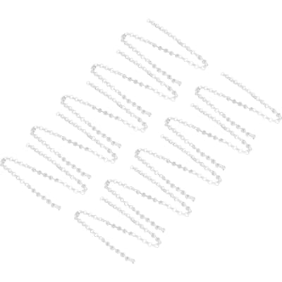 10 stuks Kristallen Ketting Kristallen Slinger Streng Assembleerbare Acryl Hangende Kralenketting Bruiloftsfeest white