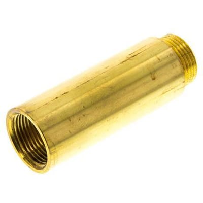 G 3/4'' F/M Messing Verlengstuk DIN 3523 - 80 mm - FL2S-FM-B-034G-80L