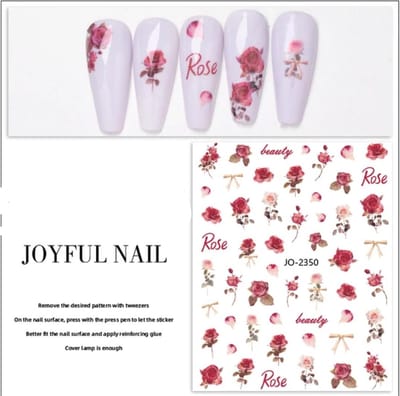 Nail art tooNagelstickers Nageldecoratie - 3D – Nageltattoo – stickers – eenvoudig te gebruiken – snel en nieuwe look – modieus – voor kinderen en volwassenen / 3 stuks/ R 115