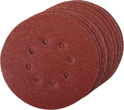 Silverline Geperforeerde klittenband schuurschijven - Ø 150 mm - korrel 80 - set van 10 stuks