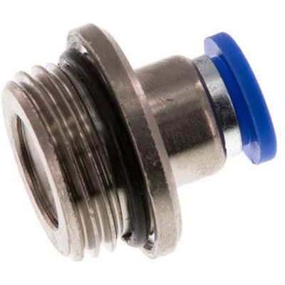 8mm x G1/2'' Messing/PA 66 Insteekfitting Buitendraad Binnenzeskant NBR [2 Stuks]