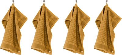Tiseco Home Studio - Keukenhanddoek PHARAO HANDY - SET/4 - 100% katoen - badstof - met ophanglus - ultra-absorberend - sneldrogend - duurzaam materiaal - 50x50 cm - Camel