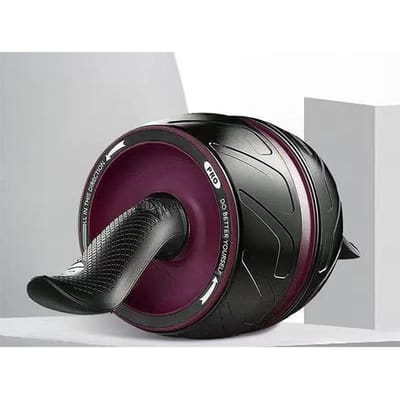 Geen Geluid Buikspiertrainer Ab Roller Buikwiel Thuis Training GYM Fitness Apparatuur Roller Veert Automatisch Terug paars