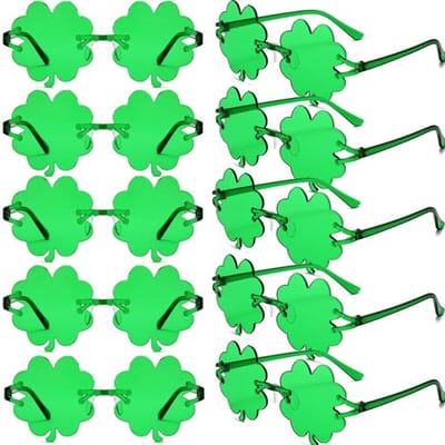 Allecto - Klavertje zonnebril - St. Patrick's Day feestaccessoires