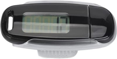 Stappenteller - Stappenteller meter - Fitness Doelen - 360 Graden Sensor - Groot LCD - Zwart