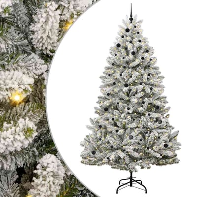 vidaXL - Kunstkerstboom - 270 - cm - 300 - LED's - Warmwit - PVC - en - Staal