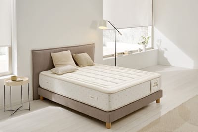 Eco Nature Memory Foam Matras - 135 x 190 cm - Beige - Medium en Hoge Stevigheid - Duurzaam en Ergonomisch - 27 cm Dikte