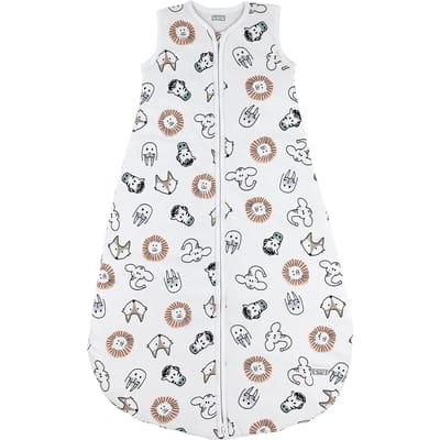 Meyco Baby Animal baby slaapzak rond gevoerd - multicolour - 86cm - 2.5 TOG