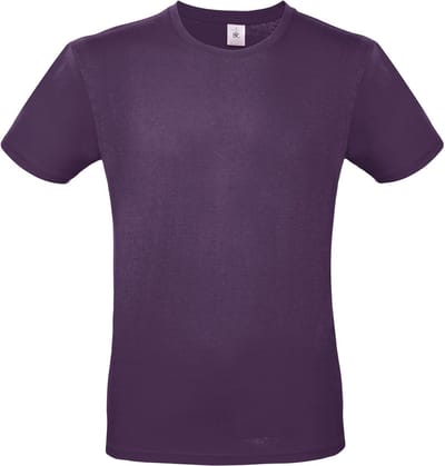 Classic E150 T-shirt B&C Collectie Urban Paars Maat XS