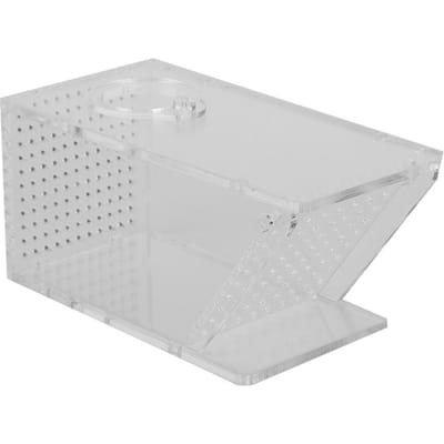 Acryl aquarium vissenbak zoetwater krabbenval ongedierte vangdoos eenrichtingsval white