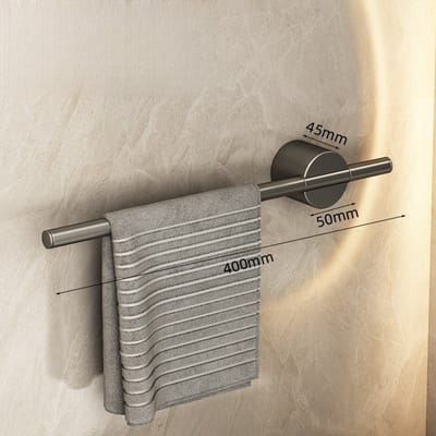 Badkamer handdoekrek, handdoekstang, zeer eenvoudige stang, badkamer opbergrek, handdoekrek - handdoekstang geschikt voor badkamer en keuken - lengte 40CM