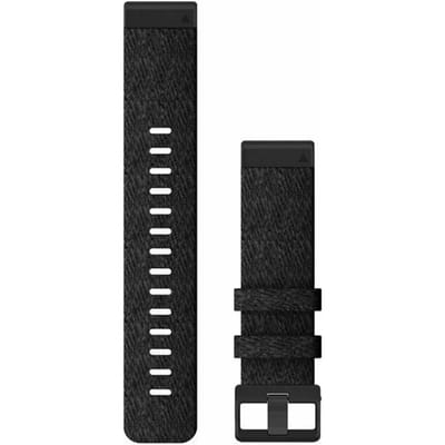 Garmin - Leren bandje - Fenix 5S/6S - 22 mm - Zwart