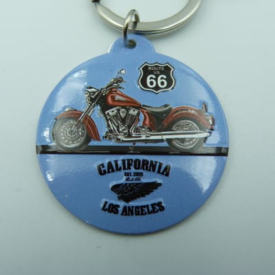 Sleutelhanger - Route 66 California Legend Bike On The Legend Road