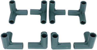 Dailygoods- Connector 3-weg - Plantensteun - Plantaccessoire - Kunststof - Duurzaam - Hoog draagvermogen