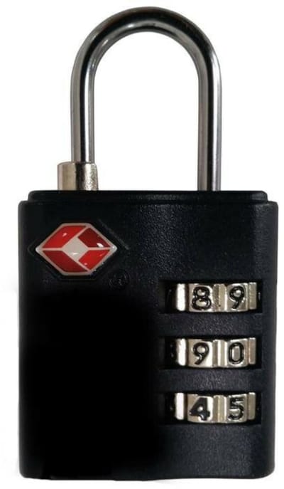 Defender DFTSACOMBI35 - TSA Kofferslot - Hangslot - Cijferslot - Fietstas slot - 35 mm