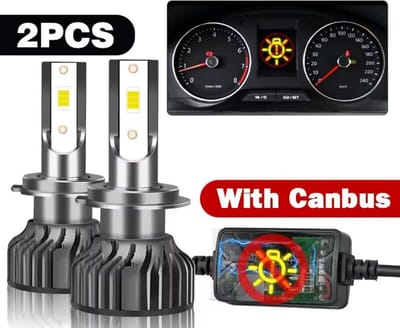 TLVX H7 55 Watt Canbus LED lampen – Storingsvrij – Koplampen – Auto - Motor - Headlights - 6500K wit licht – Autoverlichting – 12V – 55w halogeen vervanger - Dimlicht – Grootlicht – 32.000 Lumen (2 stuks)