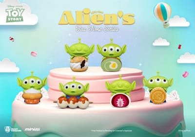 Beast Kingdom Toys Toy Story Mini Egg Attack Figuur Alien's Tea Time Series Set 10 cm Mini-Figuur
