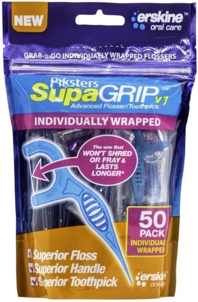 Monofilament Supagrip Flosser en Tandenstoker - 50 Stuks