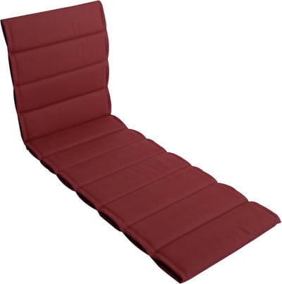 Comfortabel Tuinkussen voor Strandstoel - 200 x 60 x 4,5 cm, Rood, Perfect voor buitengebruik