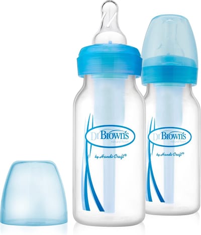 Dr. Brown's - Standaardfles 120 ml blauw duopack Options Bottle