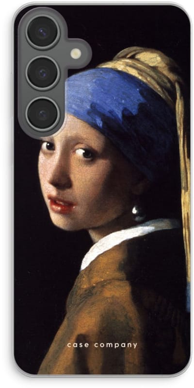Case Company® - Hoesje geschikt voor Samsung Galaxy S24 Plus hoesje - The Pearl Earring - Soft Cover Telefoonhoesje - Bescherming aan alle Kanten en Schermrand