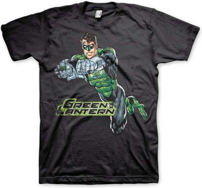 DC Comics Green Lantern Heren Tshirt -L- Distressed Zwart