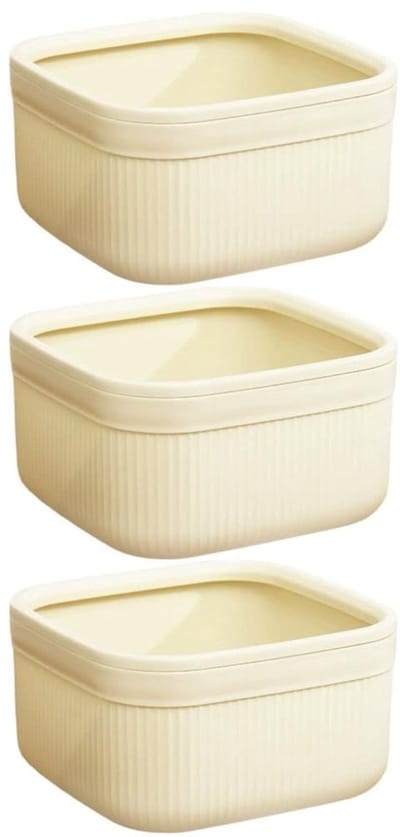Mini prullenbak - 3 stuks - Mini Bureau Prullenbak - PP - Prullenbak - Bureaubladafvalbak - Opbergprullenbak- Compacte Organizer - Geschikt voor thuis en op kantoor - 16*9CM - Wit