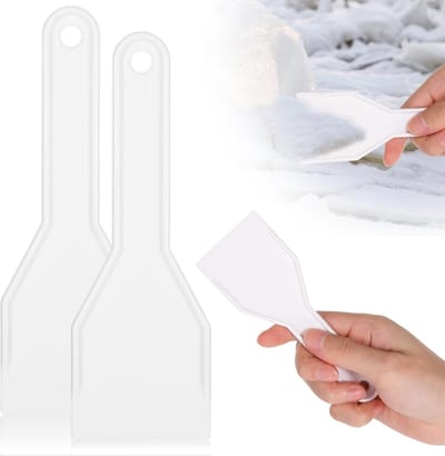 Set van 3 Plastic IJskrabbers voor het Verwijderen van IJs en Sneeuw uit de Koelkast, Effectieve Ontstopper en Schoonmaaktool voor een Schone Fridge