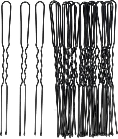 Haarsoires Styling Tool - Haardotspelden 8cm – Metalen Haarpinnen – Zwart – Set van 24 - Knotspelden voor Opsteekkapsels & Knot - Opsteekspelden - Sierpinnen voor Opsteekkapsels - Hair Pins